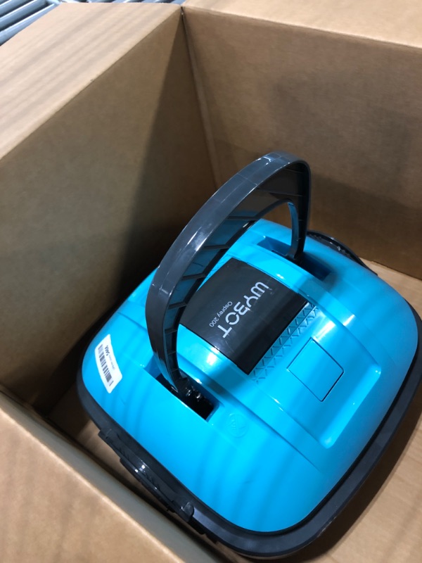 Photo 3 of **NON FUNCTIONING//MISSING HARDWARE**WYBOT Cordless Robotic Pool Cleaner, Automatic Pool Vacuum, Powerful Suction, Dual-Motor, for Above/In Ground Flat Pool Up to 525 Sq.Ft -Osprey200 (Blue)
