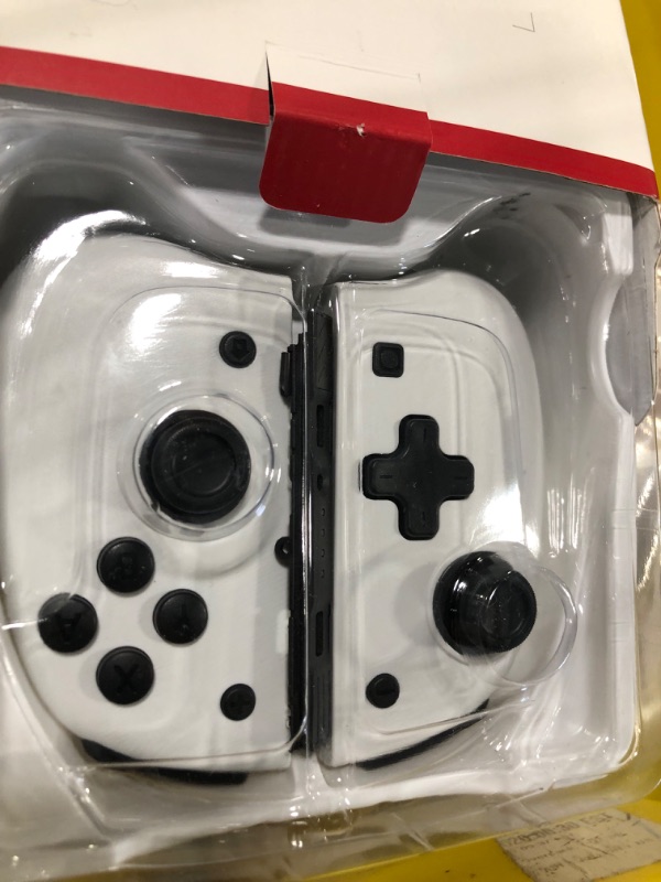 Photo 1 of binbok Joy Pad Controller for Switch/Switch OLED, Wireless Joy Con Switch Controller 8 Colors Adjustable LED Joypad Controller with Back Map Button/Turbo/Motion Control (white&grey)