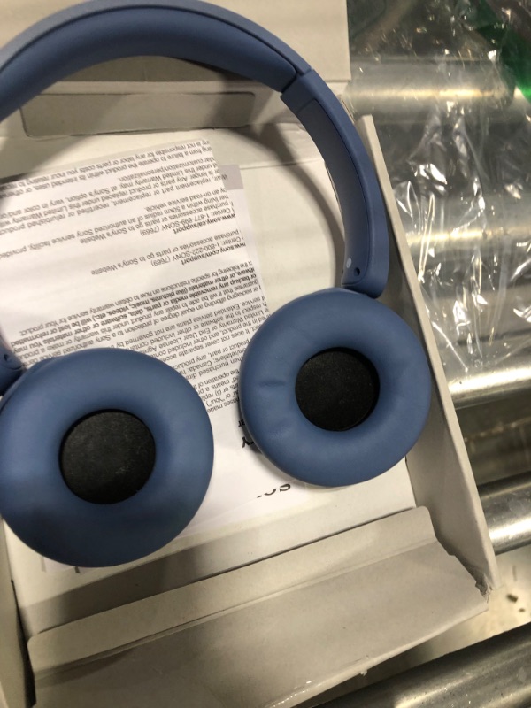 Photo 3 of Sony WH-CH520L Wireless Bluetooth Headphones - Up to 50 Hours Battery Life with Quick Charge Function, On-Ear Model - Matte Blue