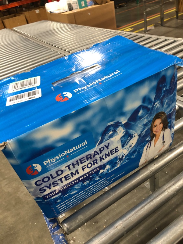 Photo 1 of Cold Therapy System with Universal Pad for Hip, Back or Knee — Post-Surgery Care, Back Surgeries, Spinal Fusion, Hip Replacement, Osteoarthritis, ACL, MCL, Swelling, Sprains — Cryotherapy Freeze Kit ****USED *** Box is damaged 