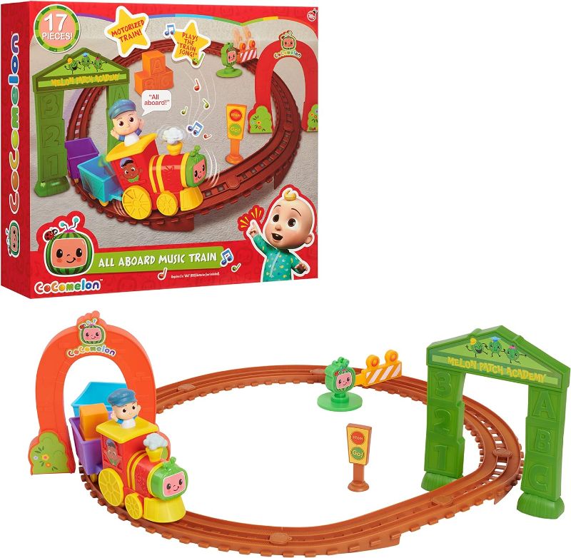 Photo 1 of CoComelon All Aboard Music Train, Toy Figures & Playsets, Officially Licensed Kids Toys for Ages 18 Month by Just Play

