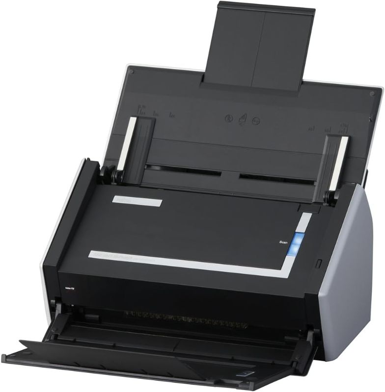 Photo 1 of Fujitsu ScanSnap S1500 Scanner W/New Adapter, Cable, Cord, Scanned Page
