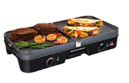 Photo 1 of ***FOR PARTS ONLY***

Hamilton Beach 3-in-1 Electric Indoor Grill + Griddle, 8-Serving, Reversible Nonstick Plates, Black & Durathon Ceramic Electric Skillet with Removable 12x15” Pan, Adjustable Temperature