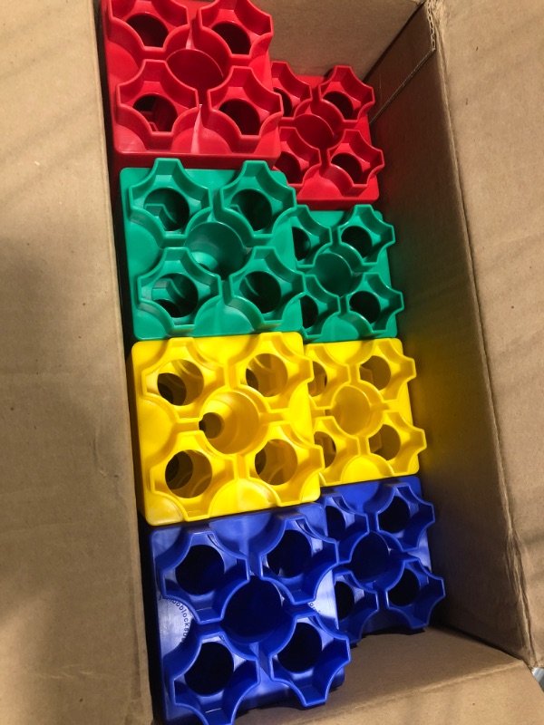 Photo 1 of 24pc Jumbo Blocks Preschool Set - 8" and 4" Large Building Blocks for Toddlers - Stackable Blocks - Creative and Educational Development for Children by Kids Adventure