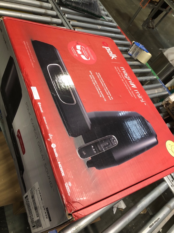 Photo 1 of **USED//MISSING PIECES** Polk Audio MagniFi Mini Home Theater Surround Sound Bar | Works with 4K and HD TVs | Compact System with Big Sound | Wireless Subwoofer Included,Black