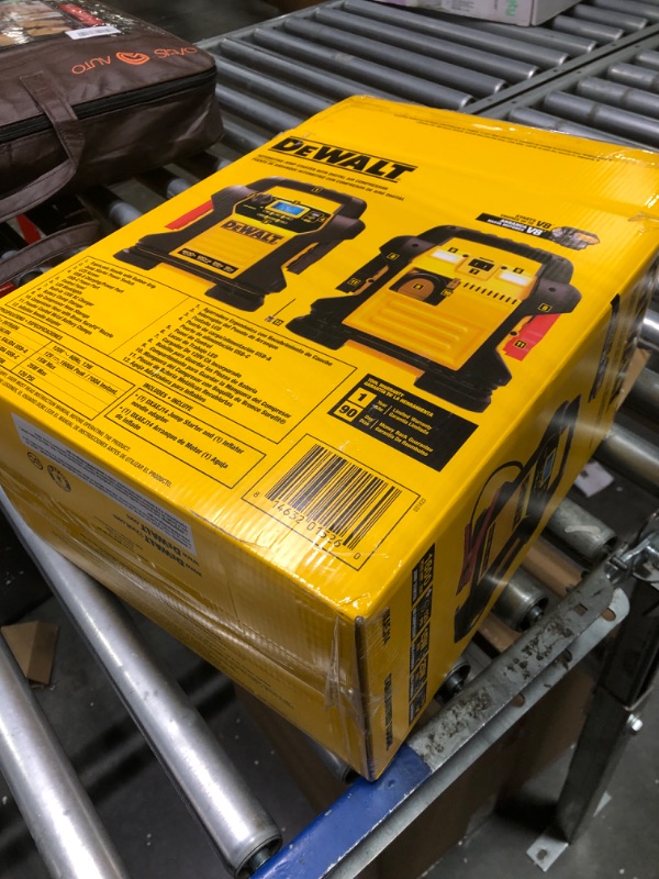 Photo 2 of DEWALT DXAEJ14-Type2 Digital Portable Power Station Jump Starter - 1600 Peak Amps with 120 PSI Compressor, AC Charging Cube, 15W USB-A and 25W USB-C Power for Electronic Devices 1600 Amps