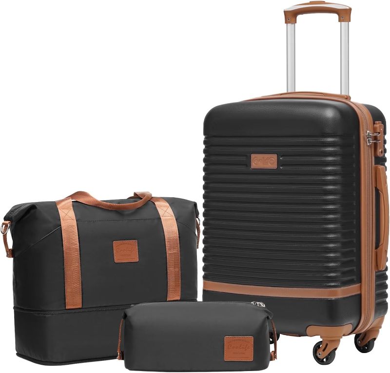 Photo 1 of ** NEW OPEN BOX***
Coolife Luggage Sets Suitcase Set 3 Piece Luggage Set Carry On Hardside Luggage with TSA Lock Spinner Wheels 