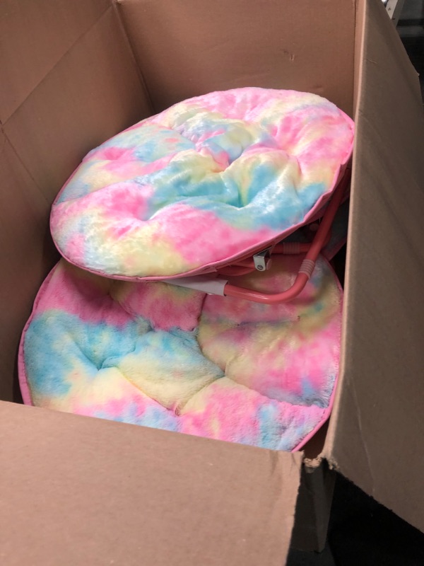 Photo 3 of *** RETAIL PRICE IS $40,COMES WITH 4***
Heritage Kids Rainbow Faux Fur Kids Folding Saucer Chair