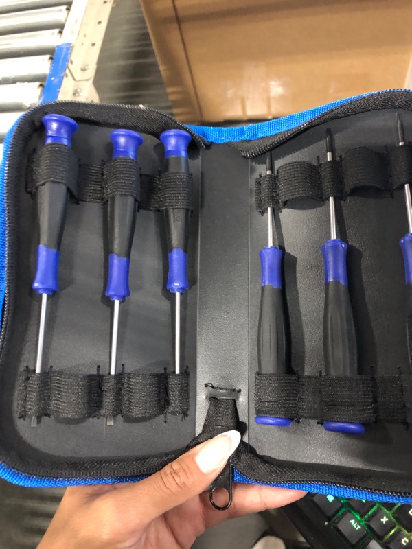 Photo 1 of WORKPRO 10-Piece Precision Screwdriver Set with Pouch, Phillips, Slotted, Torx Star, Magnetic Screwdriver Repair Tool Kit, Non-Slip Grip, for Eyeglass, Watch, Computer, Laptop, Phone