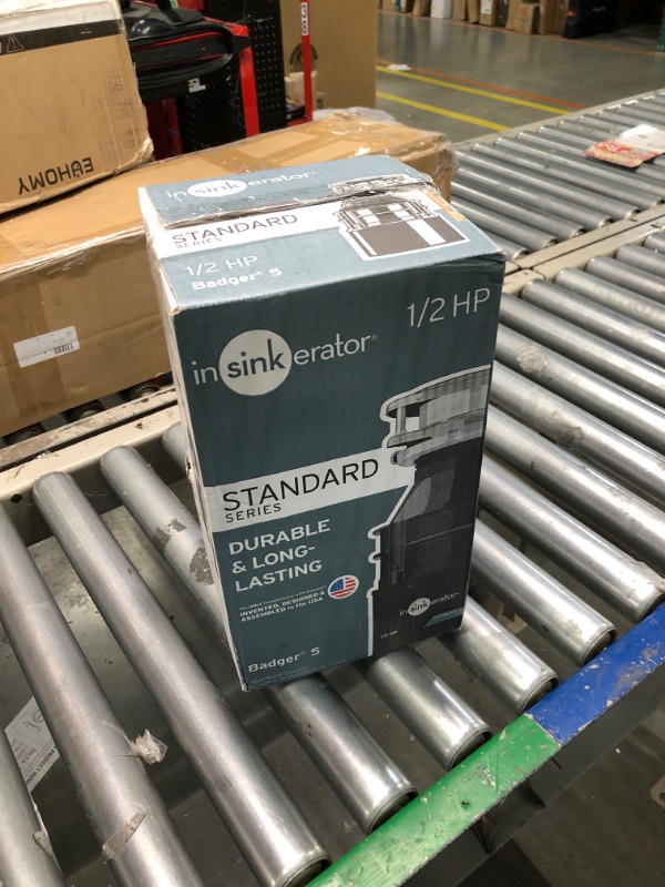 Photo 2 of *** missing outlet switch**
InSinkErator Garbage Disposal, Badger 5, 1/2 HP Continuous Feed,Black & STS-OOSN SinkTop Satin Nickel Button Dual Outlet Switch Garbage Disposal + Outlet Switch