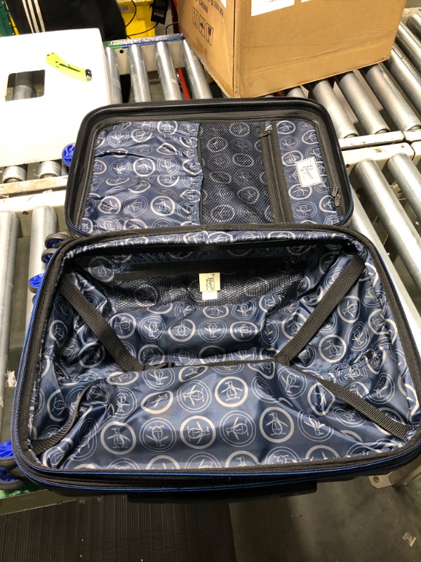 Photo 3 of ** hasd light scratches***
Original Penguin Crimson 21" Hardside Carry-on Spinner Luggage, Metallic Blue, One Size One Size Metallic Blue