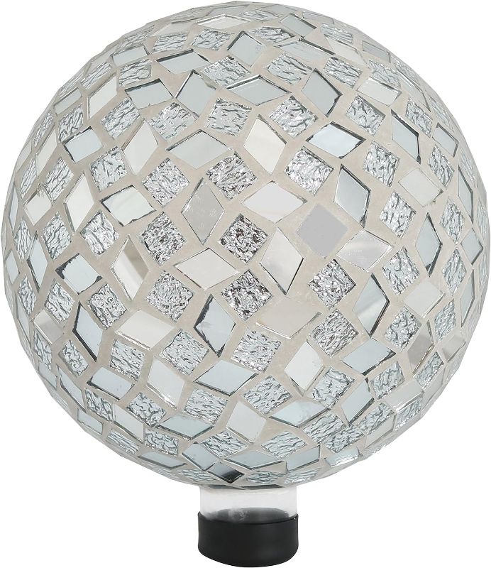 Photo 1 of ** similar to image, different design***
Sunnydaze 10-Inch Mirrored Diamond Mosaic Gazing Globe Glass Garden Ball and Black Steel 9-Inch Tall Traditional Style Gazing Ball Stand for 10-Inch or 12-Inch Outdoor Garden Gazing Globes Bundle