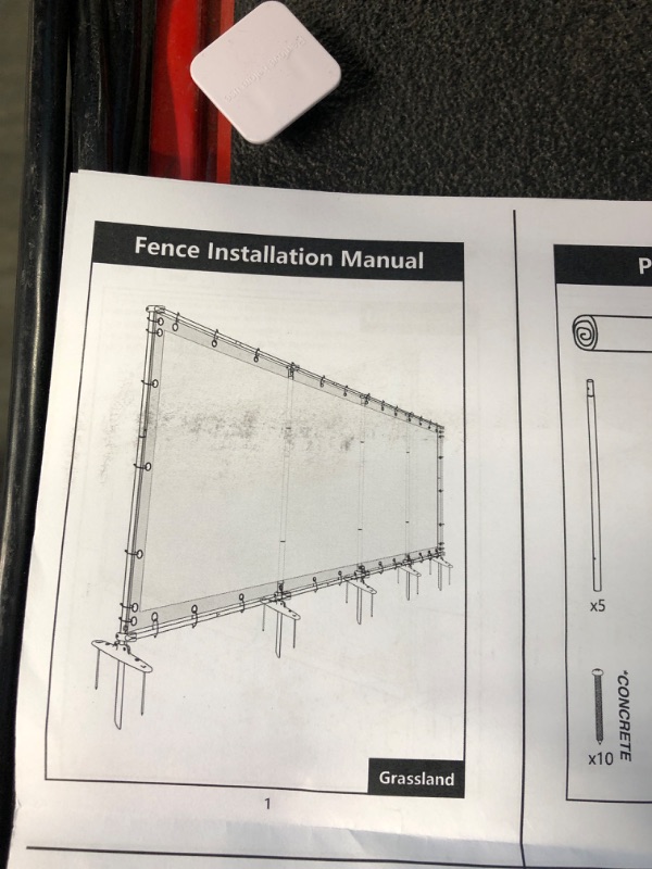 Photo 3 of ** factory sealed***
E&K Outdoor Privacy Screen Fence Freestanding Backyard Patio Privacy Pool Fencing Garden Dog Fence Removable with Stainless Steel Poles Ground Spikes Grey 6'x24' 6'x24' Gray