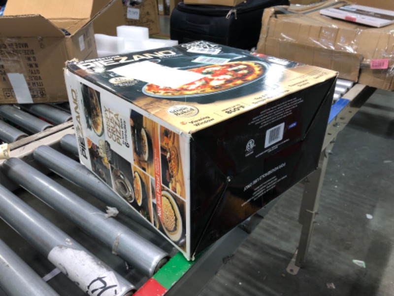 Photo 2 of ** factory sealed**
Piezano Pizza Oven by Granitestone – Electric Pizza Oven, Indoor/Outdoor Portable Countertop 12 Inch Pizza Maker Heats up to 800?F with Pizza Stone to Simulate Brick Oven Taste at Home As Seen on Tv