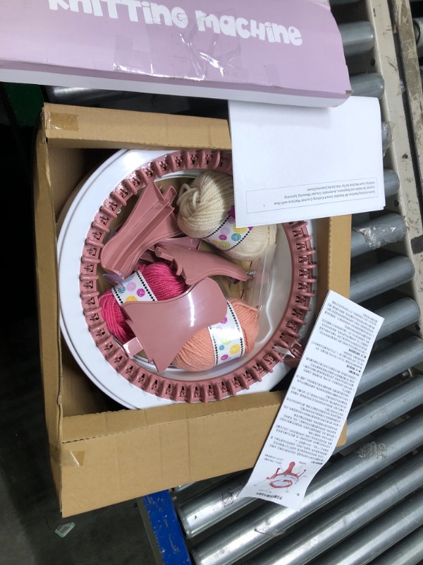 Photo 1 of ** missing needles and screw***
Sentro Knitting Machine, 48 Needles Smart Knitting Crochet Machine with Row Counter for Adults and Beginners, Automatic Circular Weaving Spinning Knitting Loom Machine Kit for Hat,Socks,Scarves,Gloves
