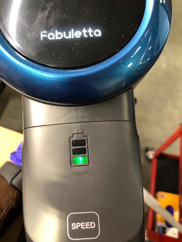 Photo 4 of ** noose is broken, use for parts*** 
Fabuletta 24 Kpa Cordless Vacuum Cleaner - 6 in 1 Lightweight Stick Vacuum with Powerful Suction 250W Brushless Motor, for Pet Hair Carpet Hard Floor, Max 45 Min Runtime, Led Display, Blue