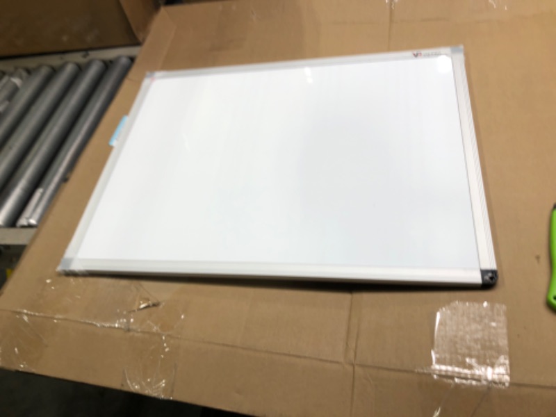 Photo 3 of ** does not have assembly tools**
]\VIZ-PRO Magnetic Dry Erase Board, 36 X 24 Inches, Silver Aluminium Frame