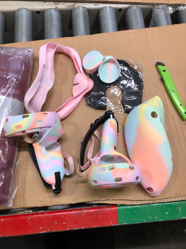 Photo 2 of ** similar to image not exact**
EWalos Accessories for Oculus Quest 2, VR Silicone Cover Skins for Meta Quest 2, Include Quest 2 Controller Grip Leather Cover, VR Shell Cover, Face Cover, Lens Cover and Disposable Eye Cover pink