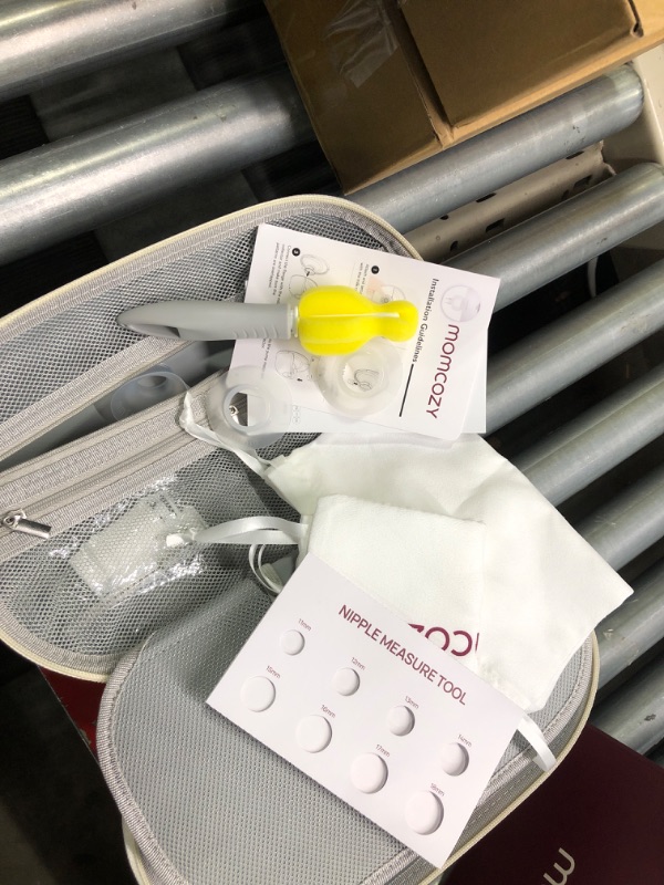 Photo 1 of ** missing charger, type in last photo***
Momcozy Breast Pump Hands Free M5, Wearable Breast Pump of Baby Mouth Double-Sealed Flange with 3 Modes & 9 Levels, Electric Breast Pump Portable - 24mm, 2 Pack Cozy Red 2 Count Cozy Red