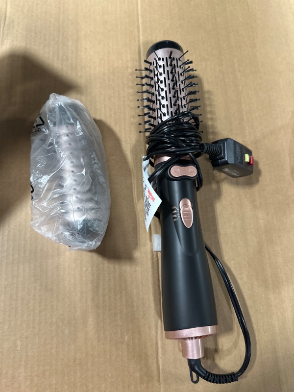 Photo 2 of ANWA Hair Dryer Brush, Rotating 3-in-1 Blow Dryer Brush with 2 Detachable Brushes(1.5"& 2"), One-Step Drying Straightening or Volumizer Round Brush Blow Dryer in One