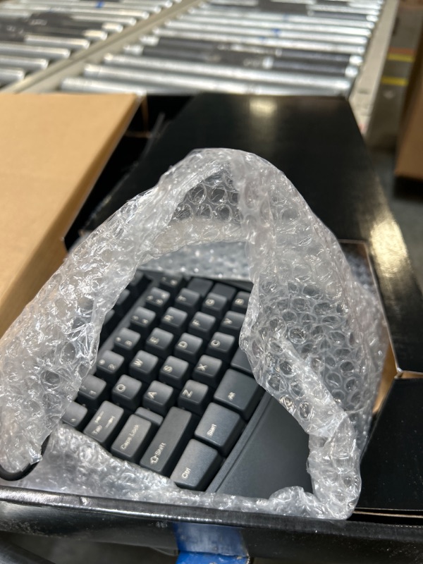 Photo 1 of Perixx Periboard-512 Ergonomic Split Keyboard - Natural Ergonomic Design - Black - Bulky Size 19.09"x9.29"x1.73", US English Layout Wired Black Keyboard