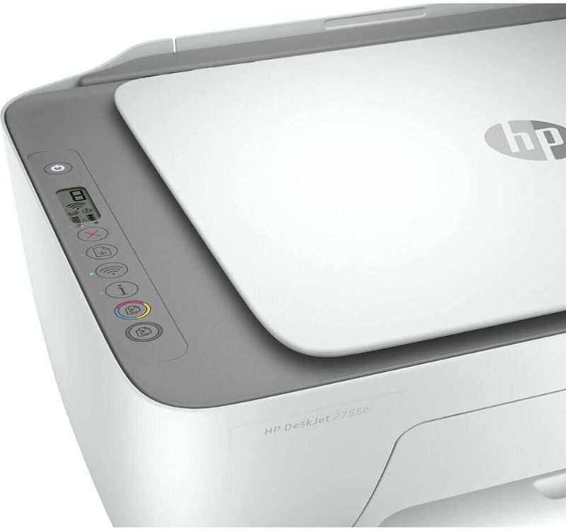 Photo 1 of HP DeskJet 2755e Wireless Color inkjet-printer, Print, scan, copy, Easy setup, Mobile printing, Best-for home, Instant Ink with HP+,white