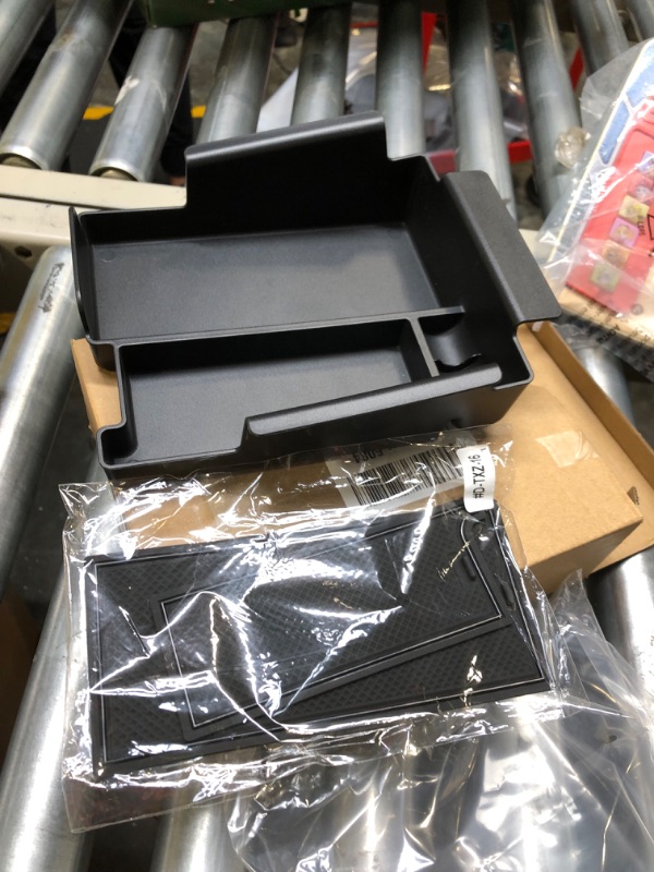 Photo 1 of TOPINSTALL New Center Console Organizer Compatible with Ford Explorer 2012 2013 2014 2015 2016 2017 2018 2019 Accessories, Armrest Box Big Compartment Secondary Storage Tray ABS Black Material New Design Tray