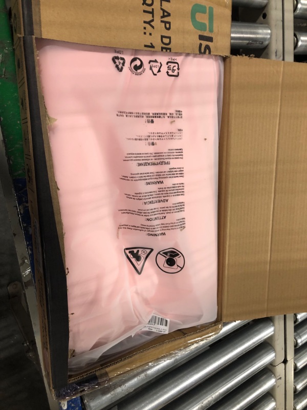 Photo 1 of Lap Desk, Lap Desk with Cushion, Lap Desk for Laptop,Fits up to 17 inch Laptop,Removable and Washable,Laptop Desk for Bed,Couch, Home Office,Pink,ISTUDYNITURE(Large) Pink: 21.8x12.1 Inches/Cushion Large