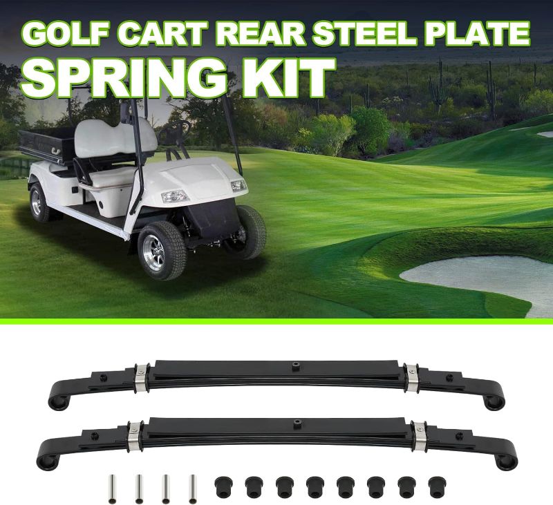 Photo 1 of FEWENi Golf Cart Heavy Duty Rear 4-Leaf Spring Kit for Club Car Precedent Golf Cart 2004 Up (4 Leaf/Set of 2)