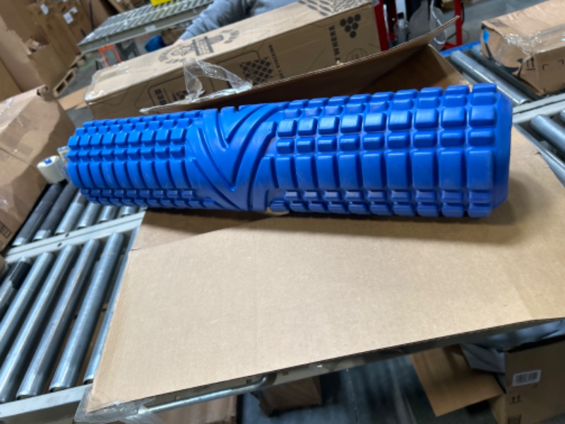 Photo 2 of 2 in 1 Foam Roller, Textured Deep Massage Roller with Smooth Style Roller