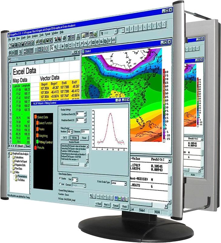 Photo 1 of Kantek MAXVIEW LCD Monitor Magnifier for 24-Inch Widescreen Monitors (Measured Diagonally) (MAG24WL),Clear