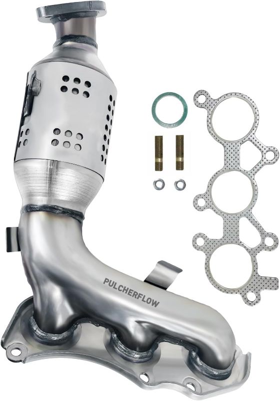 Photo 1 of PULCHERFLOW Right Catalytic Converter Compatible with 2006 2007 2008 2009 2010 2011 2012 Toyota Rav4 3.5L Catalytic Convertor High Performance (EPA Compliant)
