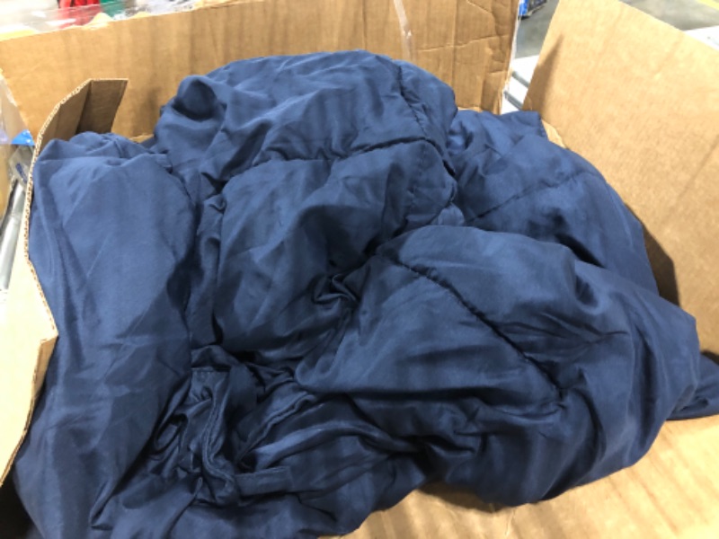 Photo 2 of ***not exact***
MATBEBY Comforter Duvet Insert - All Season Navy Blue Comforters  - Quilted Down Alternative Bedding Comforter with Corner Tabs - Winter Summer Fluffy Soft - Machine Washable QueenNavy Blue