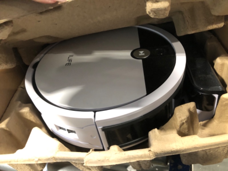 Photo 5 of ** MISSING POWER CORD ** ILIFE V9e Robot Vacuum Cleaner, 4000Pa Max Suction, Wi-Fi Connected, Works with Alexa, 700ml Large Dustbin, Self-Charging, Customized Schedule, Ideal for Pet Hair, Hard Floor and Low Pile Carpet.