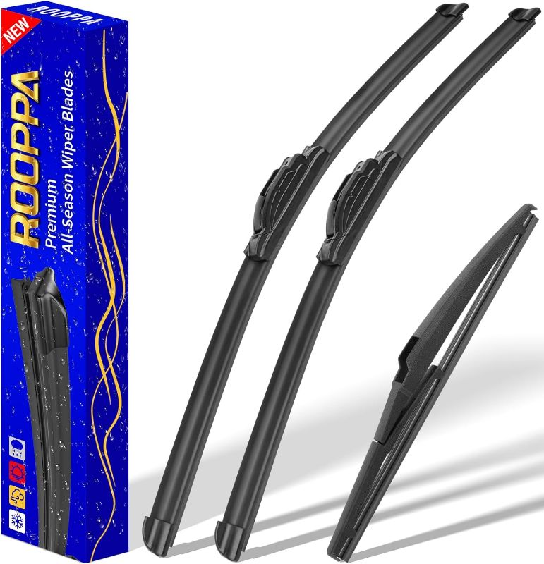 Photo 1 of 3 wipers Replacement for 2011-2015 Kia Sorento/2010-2019 2021 Kia Soul/2018-2019 Kia Soul EV, Windshield Wiper Blades Original Equipment Replacement - 24"/20"/11" (Set of 3) U/J HOOK 24"+20"+11"(set of 3)