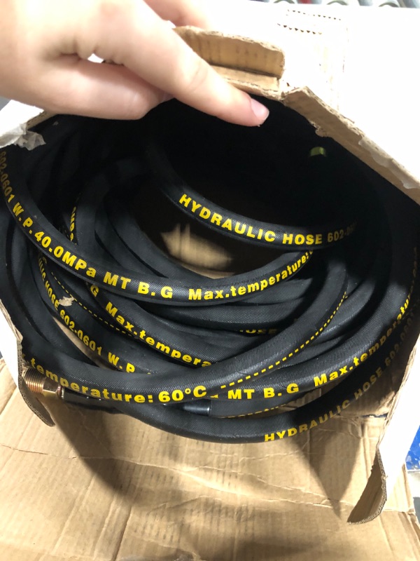 Photo 3 of ***NOT EXACT*** 
HaiChi 26711-08-08-RW Hydraulic Hose Swivel Assembly 1/2” Hydraulic Hose with Female JIC X Female JIC, 60” Long (3988 psi) 26711-08-08-RW-60IN