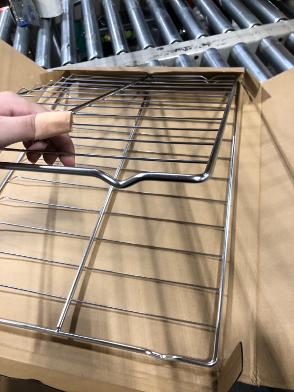 Photo 1 of 2 Pcs Upgraded 316067902 Oven Rack Replacement for Frigidaire Stove Oven Parts, 316069800 Range Wire Rack for Kenmore Stove Parts 304 Stainless Steel Oven Rack Frigidaire Oven Accessories Rack-Flat