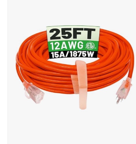 Photo 1 of 

25 ft 12/3 Outdoor Extension Cord 