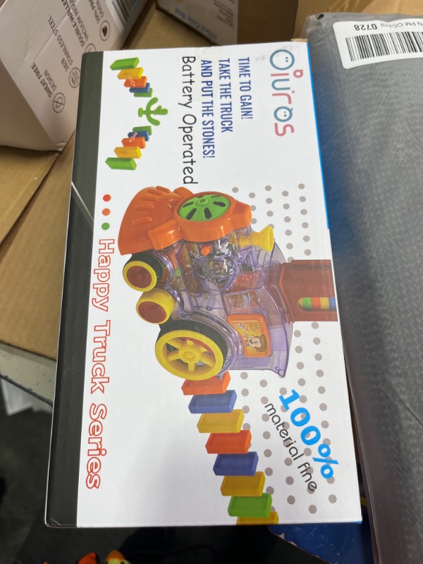 Photo 1 of Domino Train, Domino Blocks Set, Building and Stacking Toy Blocks Domino Set for 3-7 Year Old Toys, Boys Girls Creative Gifts for Kids