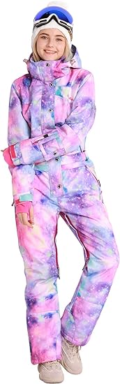 Photo 1 of Bluemagic Womens Snowsuit One Pieces Ski Suits Jumpsuits Colorful Coveralls Snowboard Jackets 3X-Large Ppl 2020