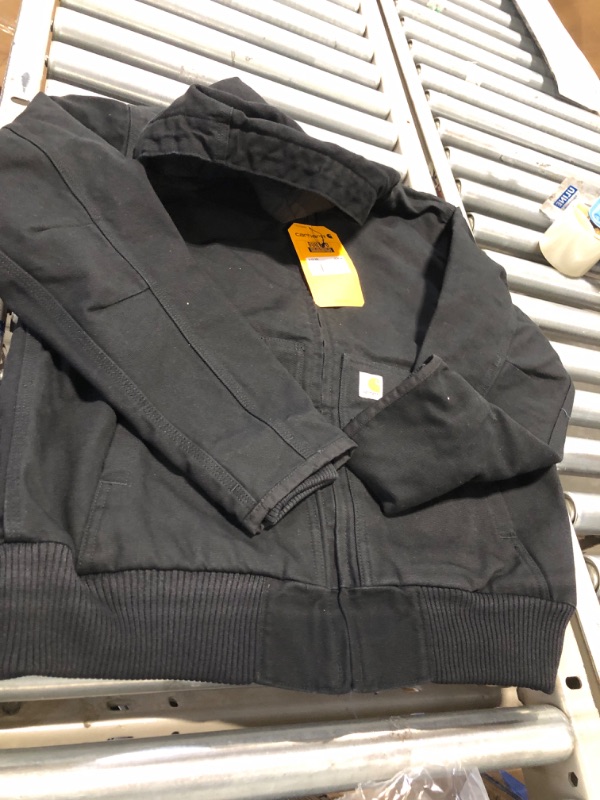 Photo 1 of Carhartt Women's Loose Fit Washed Duck Insulated Active Jacket Black Large