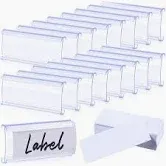 Photo 1 of 102 clip on label holders paper label insert
