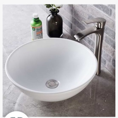 Photo 1 of 
Vessel Sink Round Bathware, ceramic bathroom sink, DONSDEY
