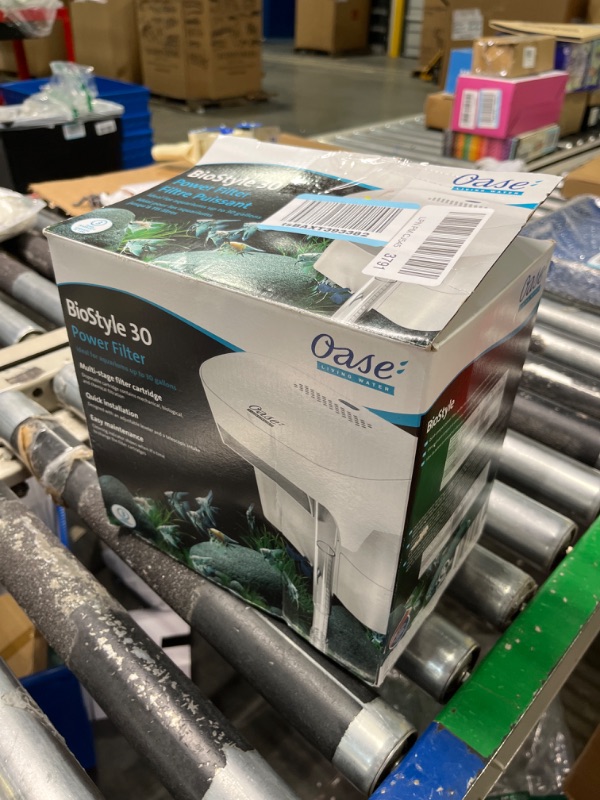 Photo 3 of **USED** OASE BioStyle Power Filter for Aquariums up to 30 gallons, Multi-stage Filtration, Easy Maintenance, Quiet Hang on Back Filter, White White 30