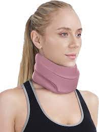 Photo 1 of BLABOK Neck Brace for Sleeping - Cervical Collar Relief Neck Pain and Neck Support Soft Foam Wraps Keep Vertebrae Stable for Relief of Cervical Spine Pressure for Women & Men Pink(12.6-15.8 inch) Pink Medium(12.6-15.8 Inch)