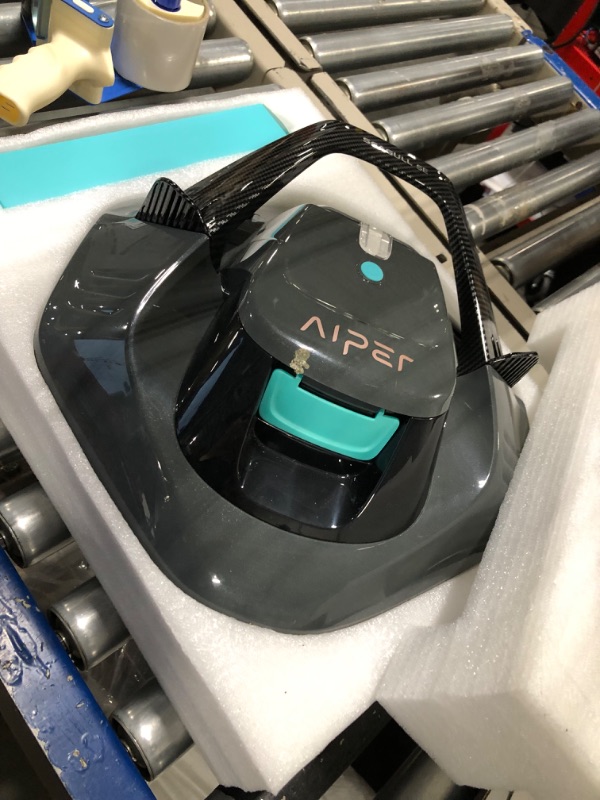 Photo 3 of (2023 Upgrade) AIPER Seagull SE Cordless Robotic Pool Cleaner, Pool Vacuum Lasts 90 Mins, LED Indicator, Self-Parking, Ideal for Above/In-Ground Flat Pools up to 40 Feet - Gray