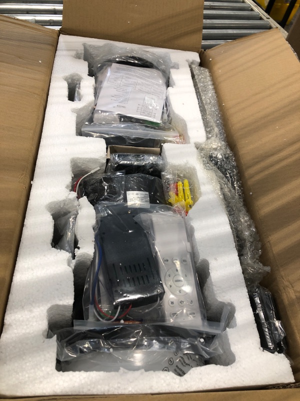 Photo 1 of ZMISHIBO 2 Pack 52 Inch Ceiling Fan With Light Remote Control, 3 Blades LED Indoor And Outdoor Ceiling Fans, Quiet Reversible DC Motor, Dual Finish Blades (Modern Black & Farmhouse Walnut)