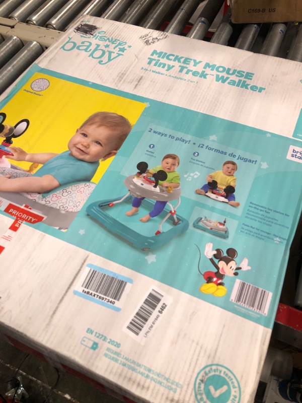 Photo 1 of Bright Starts Mickey Mouse Tiny Trek Walker, Original Bestie, 2-in-1 Walker Ages 6 Months+ Mickey Original Besties