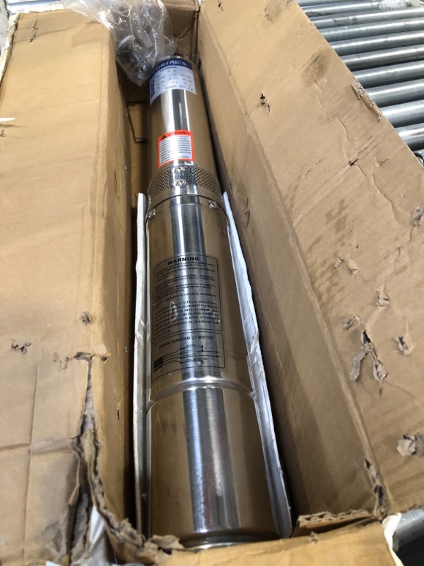 Photo 4 of **USED**FOR PARTS**Deep Well Submersible Pump with External and Built-in Check Valve, 1.5HP 115V/60Hz, 37 GPM Flow, 276ft Head with 33ft Copper Power Cord Stainless Steel Water Pump for Industrial Irrigation 1.5HP/115V