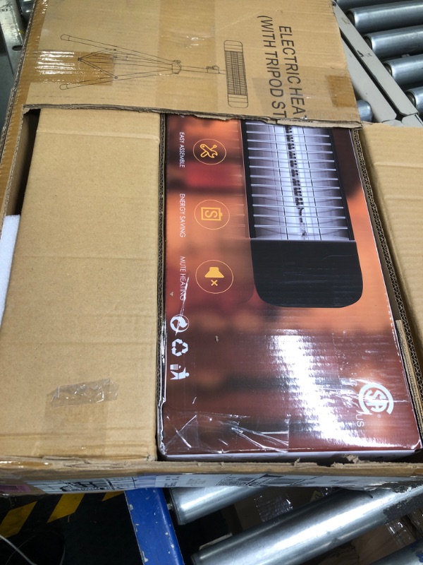 Photo 3 of ***sealed in box***Paraheeter Electric Outdoor Heater, Infrared Patio Heater for Outdoor/Indoor Use, Wall Mounted/Ceiling/Tripod Infrared Heater Outdoor, 1500W Electric Patio Heater, CSA certificate. NEW
